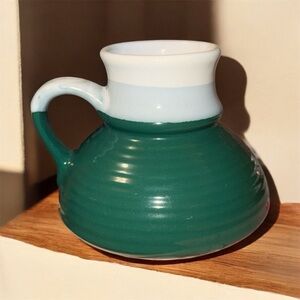 Vintage Ceramic No Spill Coffee Mug